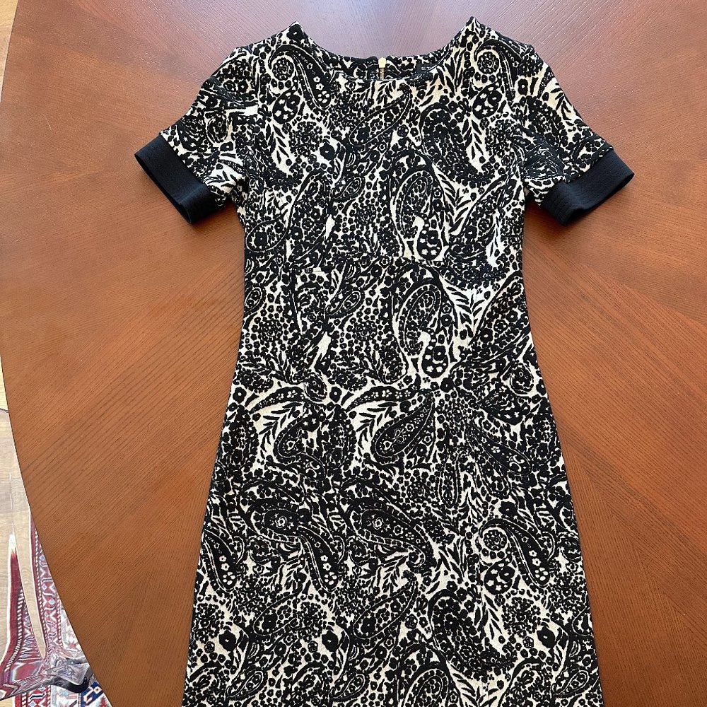 Etro midi black and white dress